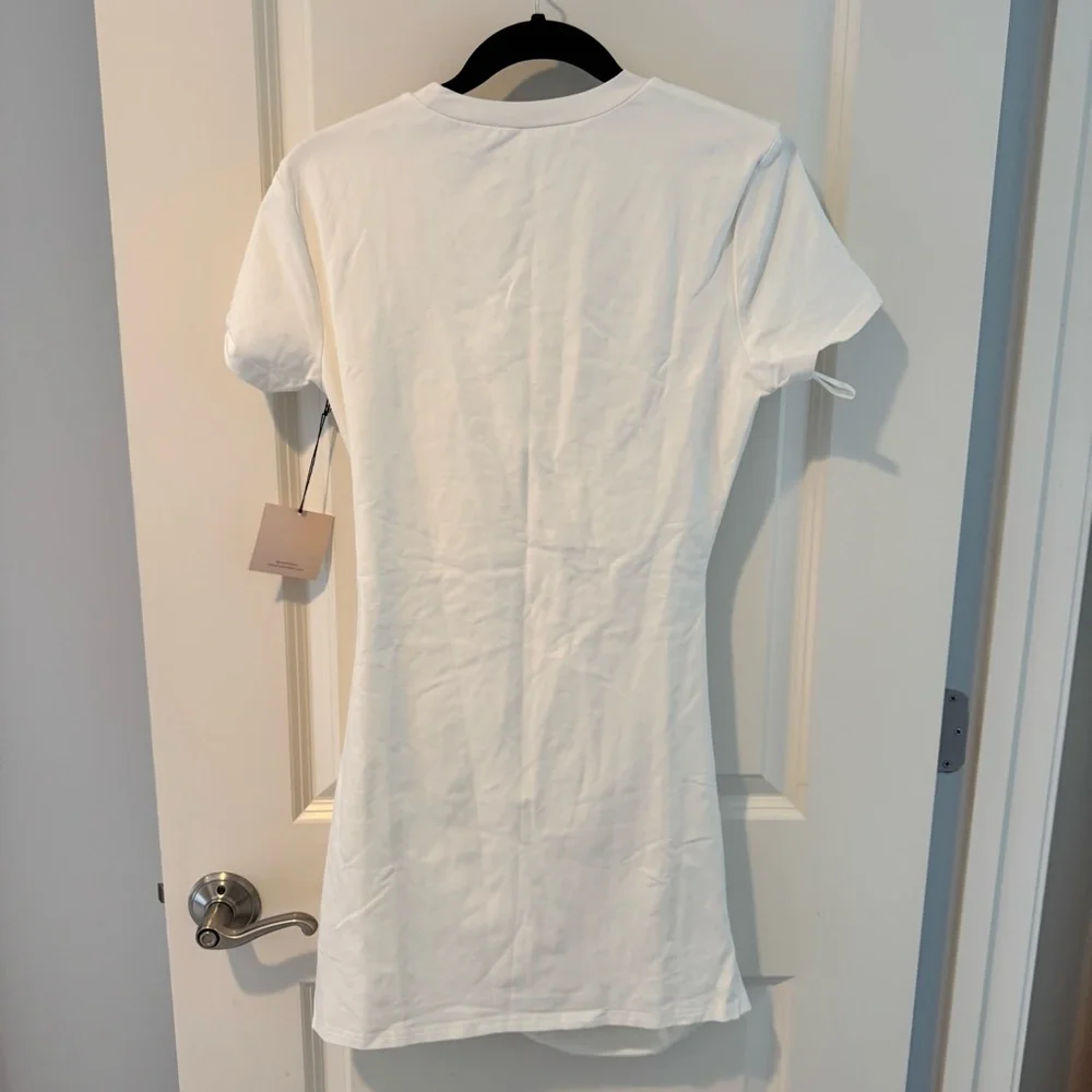 NWT Superdown White Maureen Jersey Mini Dress - Size L - Picture 10 of 10